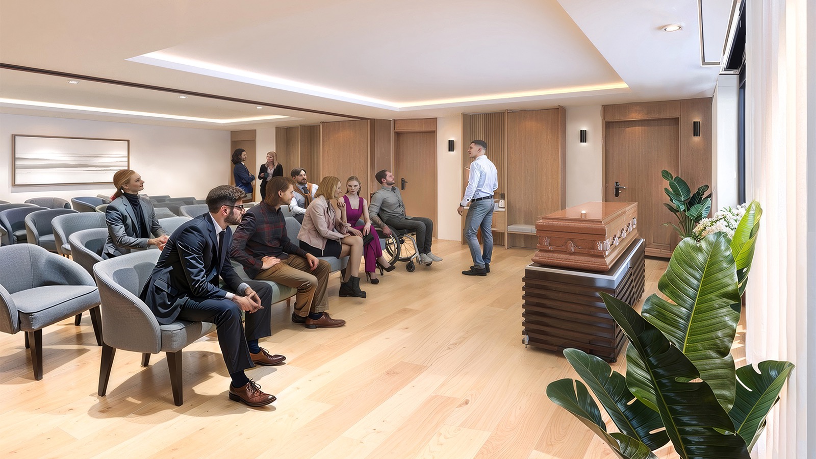 Future salle de cérémonie – Visuel architecte